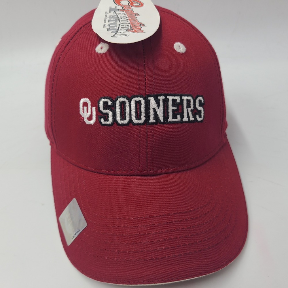 Oklahoma Sooners Hat Adjustable Captivating Headgear Red White NCAA University